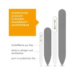 Bio-H-Tin Glas-Nagelfeile Set, 1 St