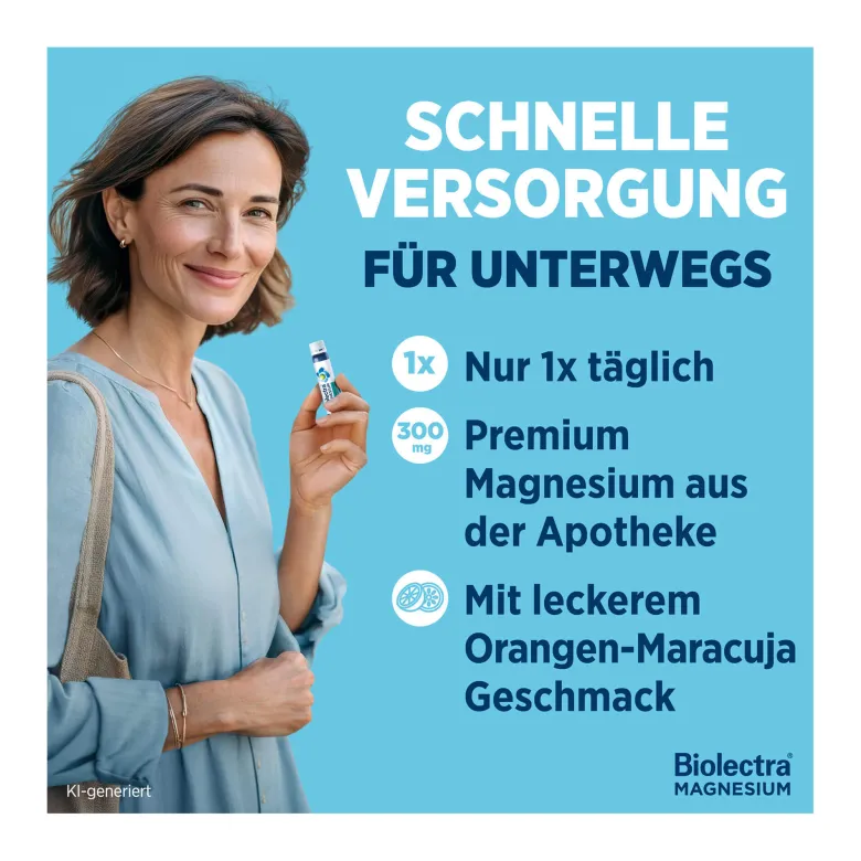 Biolectra Magnesium aktiv 300 mg Liquid, 28 St
