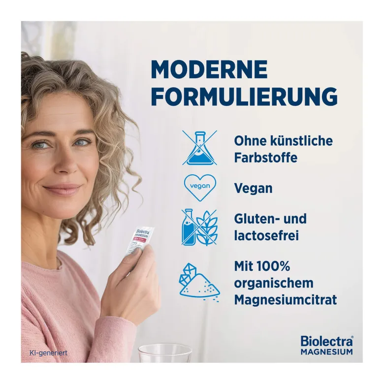 Biolectra Magnesium 486 mg intens Trinkpulver Orangen-Mango, 20 St