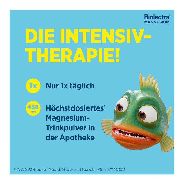 Biolectra Magnesium 486 mg intens Trinkpulver Orangen-Mango, 20 St