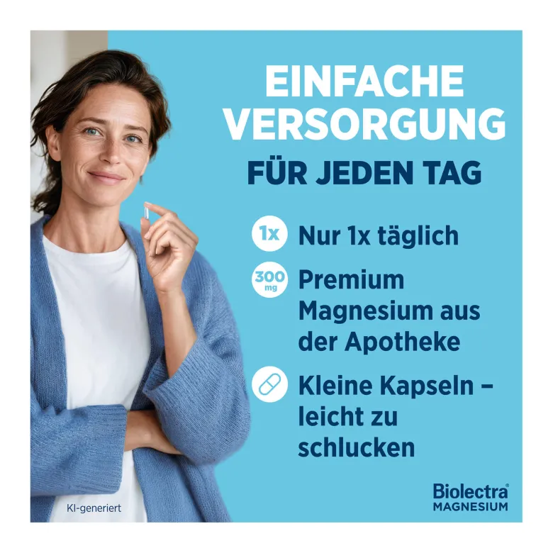 Biolectra Magnesium 300 mg Kapseln, 100 St