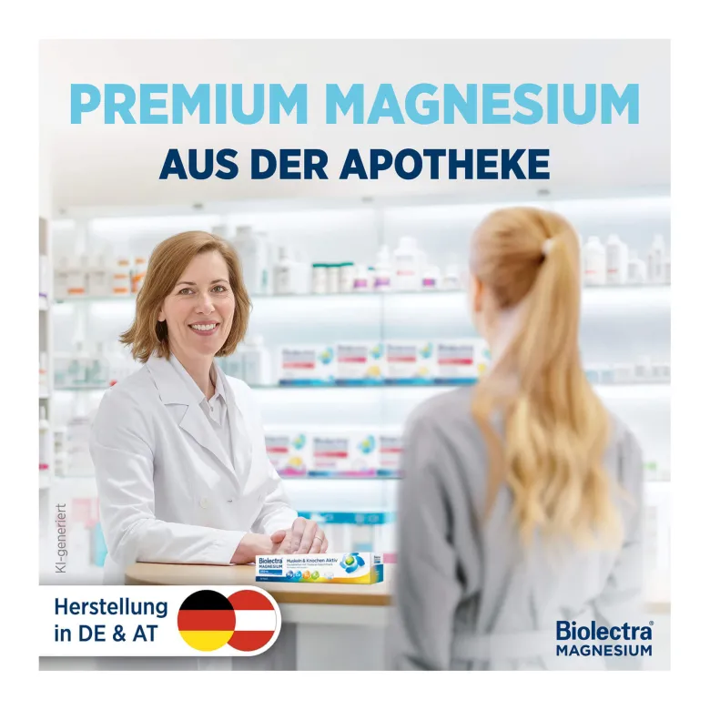 Biolectra Magnesium 250 mg Muskeln & Knochen Aktiv, 30 St
