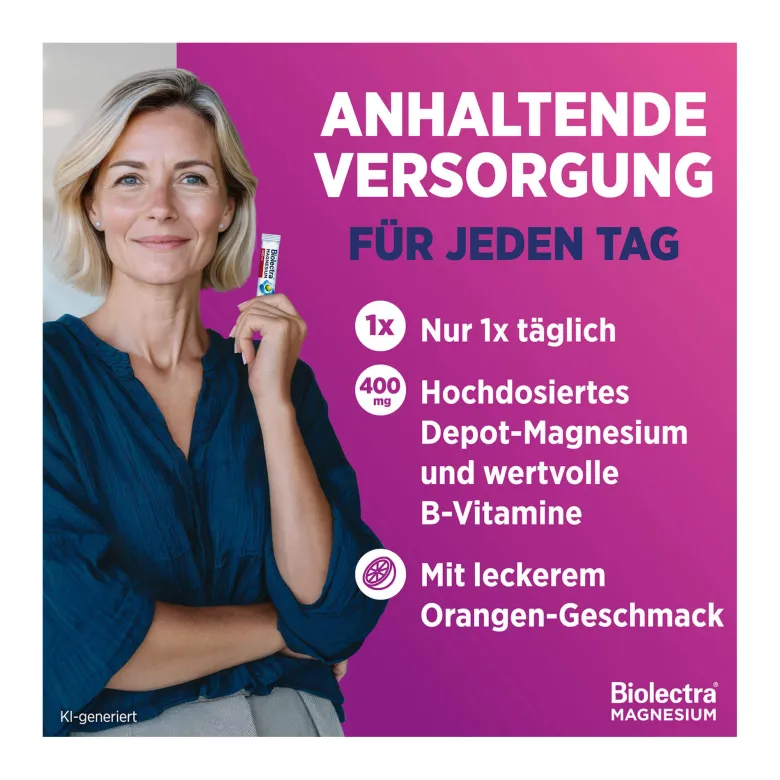 Biolectra Magnesium 400 mg Sticks Nerven & Muskeln Vital, 30 St