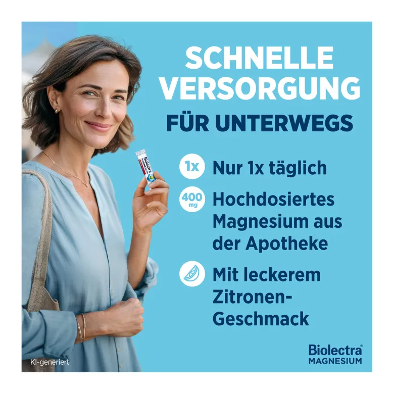 Biolectra Magnesium 400 mg Ultra Direct Sticks Zitrone, 40 St