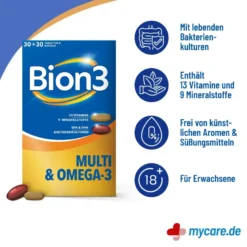 Bion3 Multi & Omega-3 Kombipackung, 2X30 St