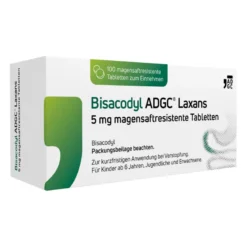 Bisacodyl Adgc Laxans 5 mg magensaftresistente Tabletten, 100 St