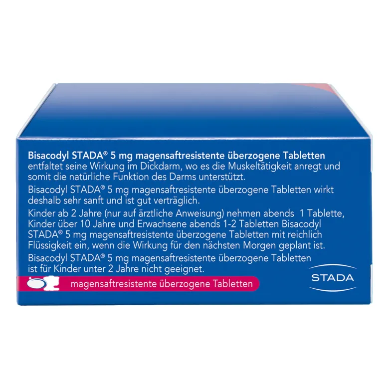 Bisacodyl Stada 5 mg magensaftresistente überzogene Tablette, 100 St