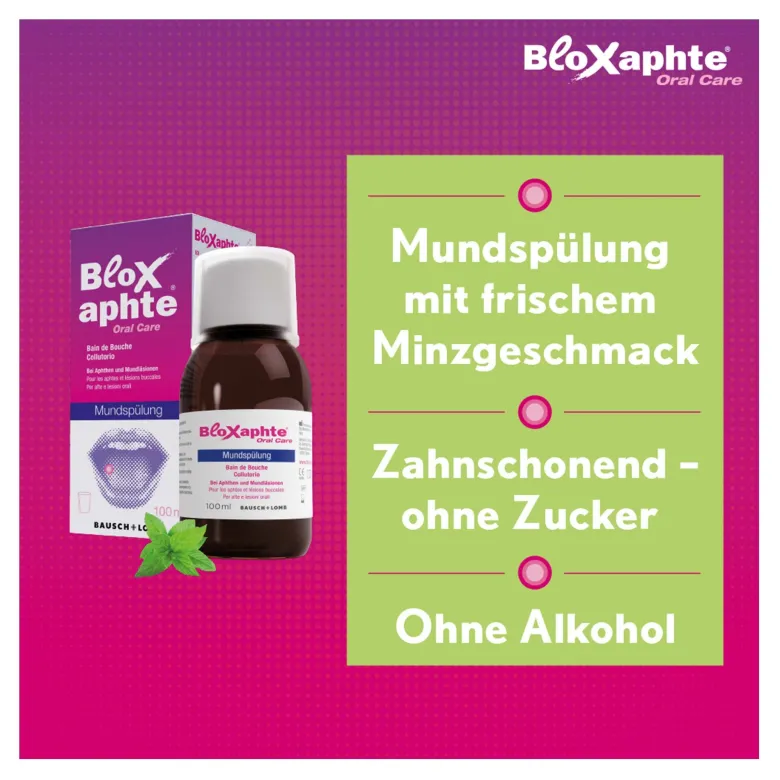Bloxaphte Oral Care Mundspülung, 100 ml