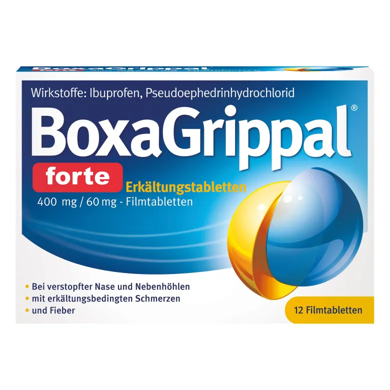 BoxaGrippal forte Erkältungstabletten 400 mg/60 mg, 12 St