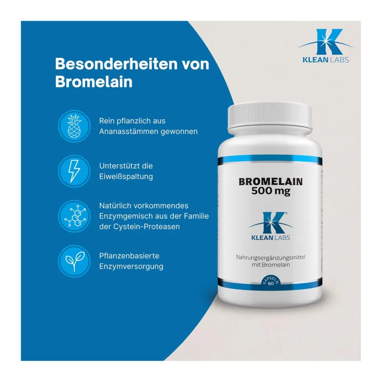 Bromelain 500 mg Kapseln, 60 St