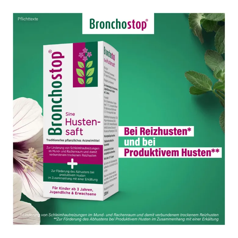 Bronchostop Sine Hustensaft, 200 ml