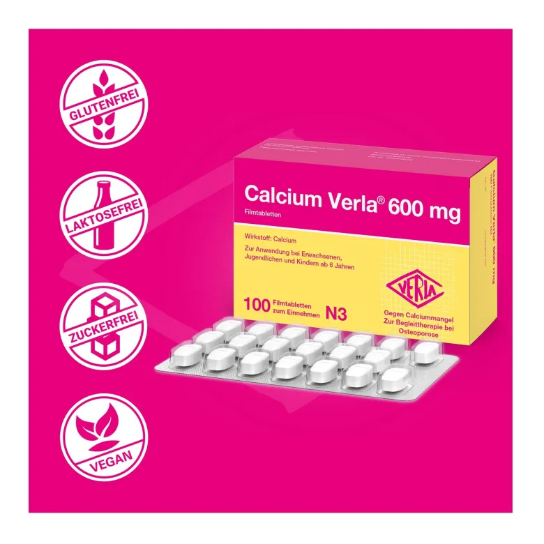 Calcium Verla 600 mg, 100 St