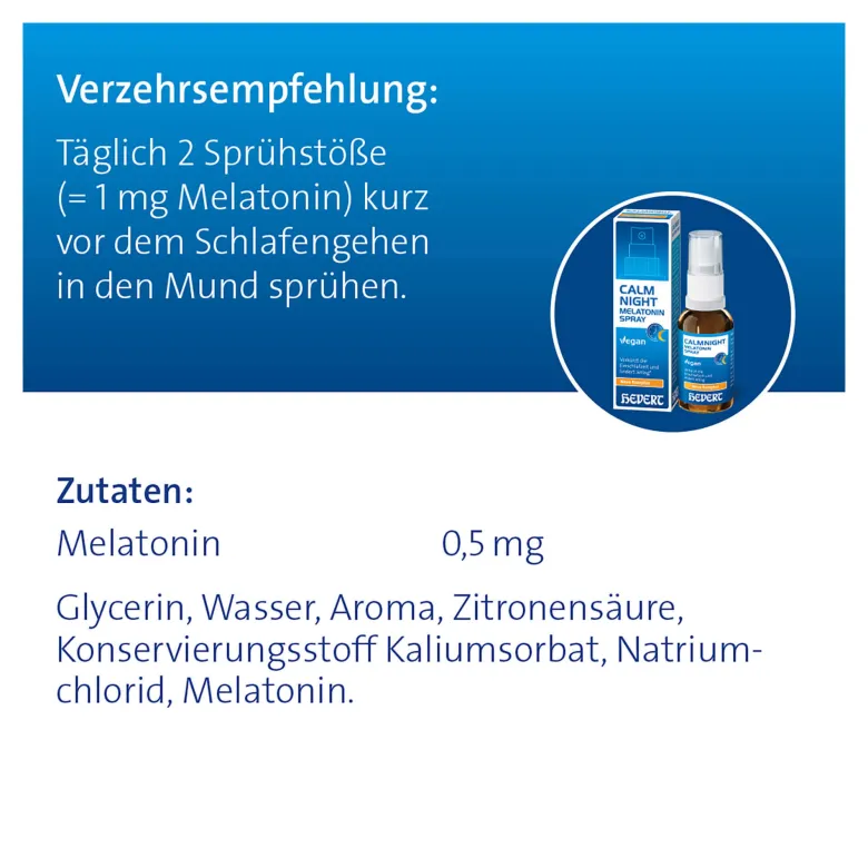 CalmNight Melatonin Spray, 30 ml