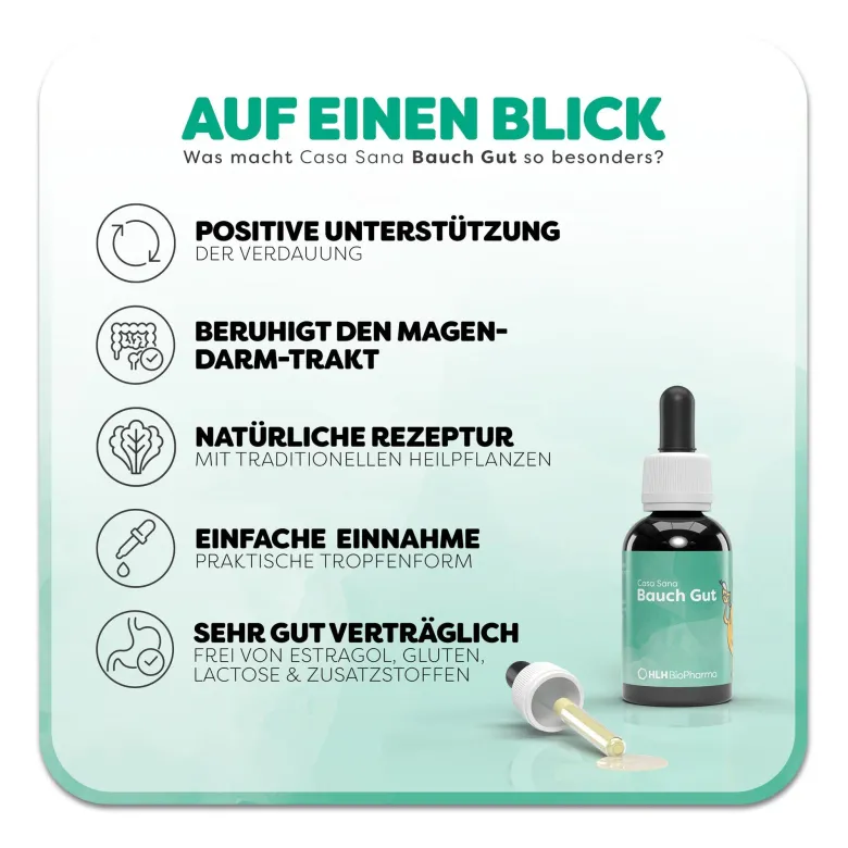 Casa Sana Bauch Gut Tropfen zum Einnehmen, 30 ml