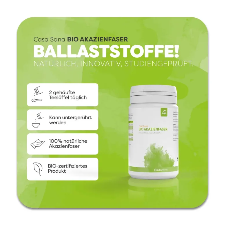 Casa Sana Bio Akazienfaser Pulver, 110 g