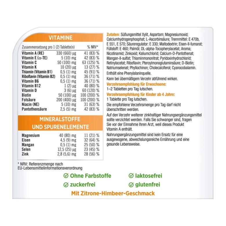 Centrum frisch & fruchtig Lutschtabletten, 60 St