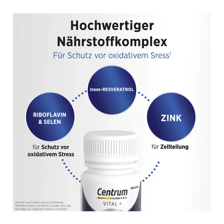 Centrum Vital+ Antiox Zellschutz Kapseln, 30 St