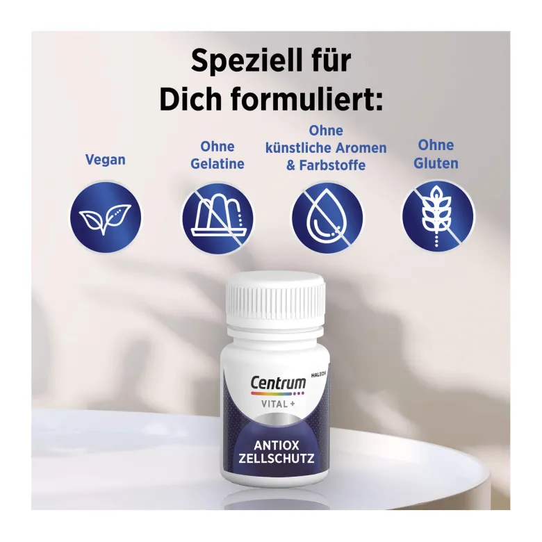 Centrum Vital+ Antiox Zellschutz Kapseln, 30 St
