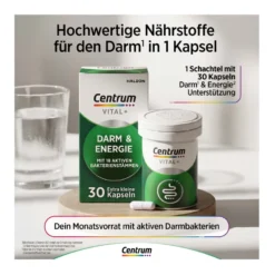 Centrum Vital+ Darm & Energie Kapseln, 30 St