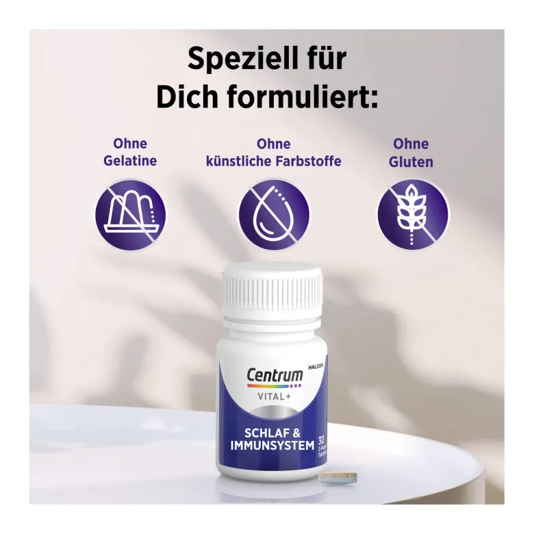 Centrum Vital+ Schlaf & Immunsystem Tabletten, 30 St