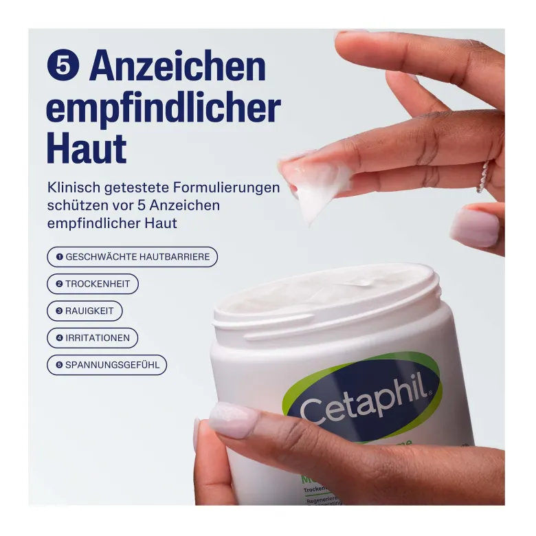 Cetaphil Feuchtigkeitscreme für trockene, empfindliche Haut, 453 g