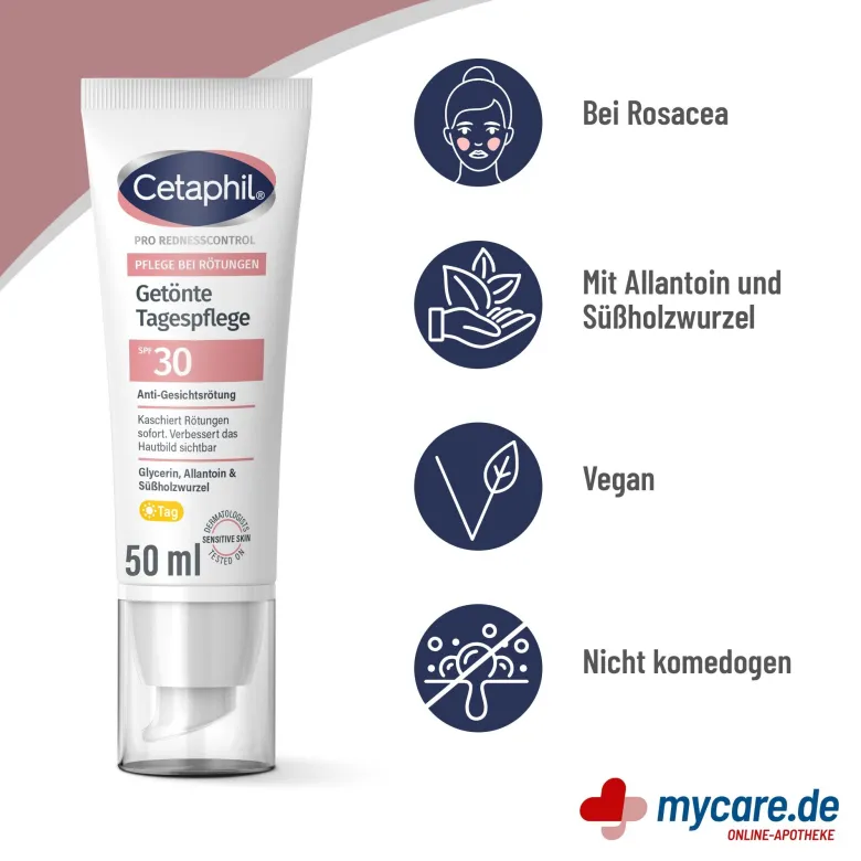 Cetaphil PRO RednessControl Getönte Tagespflege SPF30, 50 ml