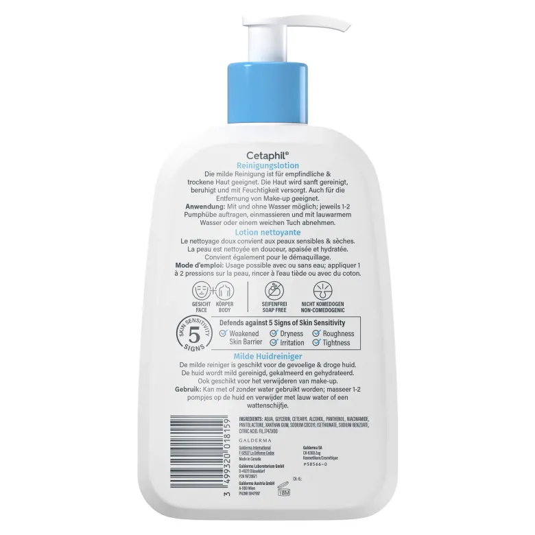 Cetaphil Reinigungslotion für Körper & Gesicht, 473 ml