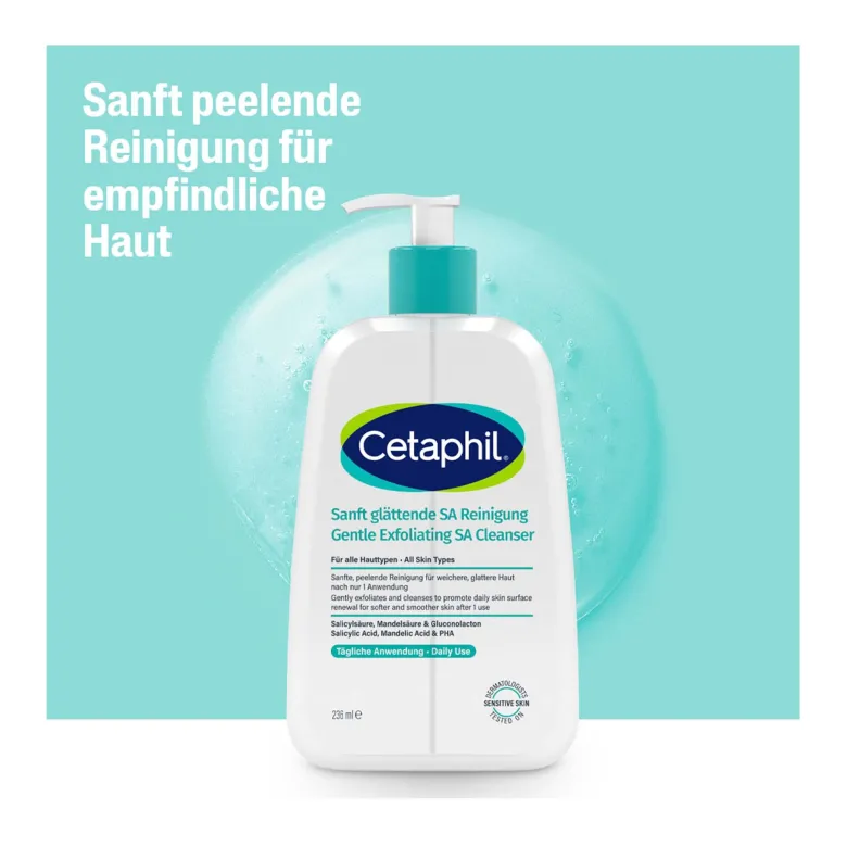 Cetaphil Sanft glättende SA Reinigung, 236 ml