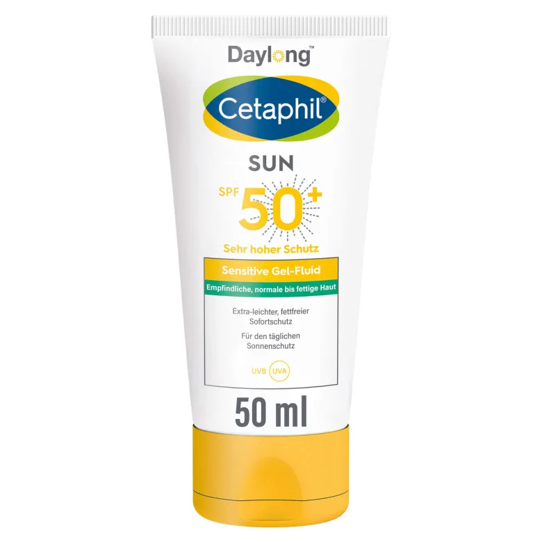 Cetaphil SUN Sensitive Gel-Fluid SPF 50+ Sonnenschutz, 50 ml