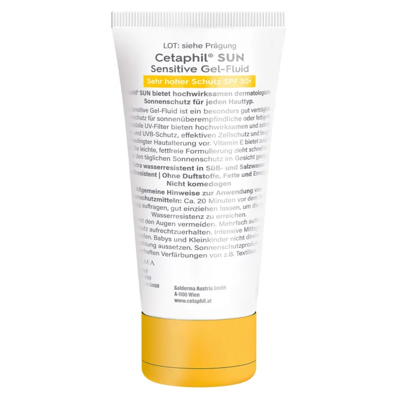 Cetaphil SUN Sensitive Gel-Fluid SPF 50+ Sonnenschutz, 50 ml