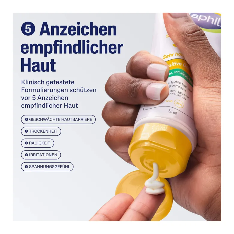 Cetaphil SUN Sensitive Gel-Fluid SPF 50+ Sonnenschutz, 50 ml