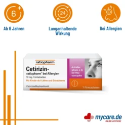 Cetirizin ratiopharm bei Allergien, 7 St