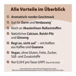 Chi-Cafe classic Wellness Kaffee mit Akazienfaser Guarana, 400 g