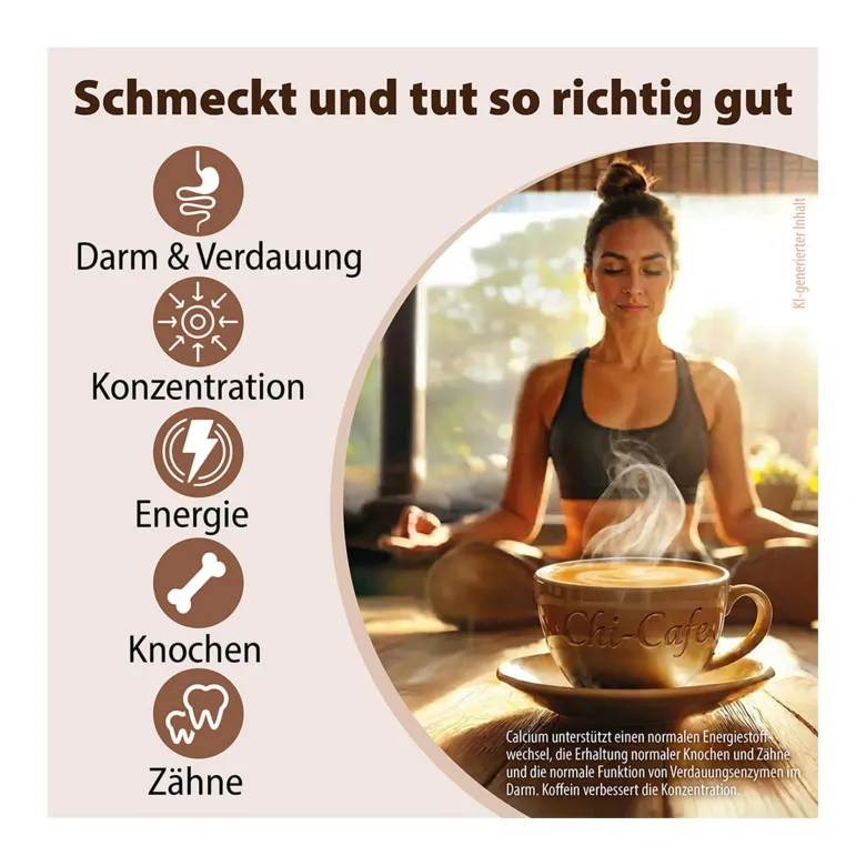 Chi-Cafe classic Wellness Kaffee mit Akazienfaser Guarana, 400 g