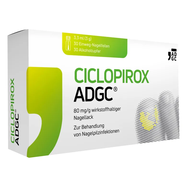 Ciclopirox Adgc 80 mg/g wirkstoffhaltiger Nagellack, 3.3 ml