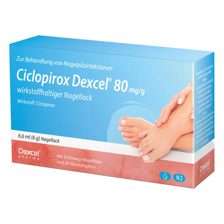 Ciclopirox Dexcel 80 mg/g wirkstoffhaltiger Nagellack, 6.6 ml