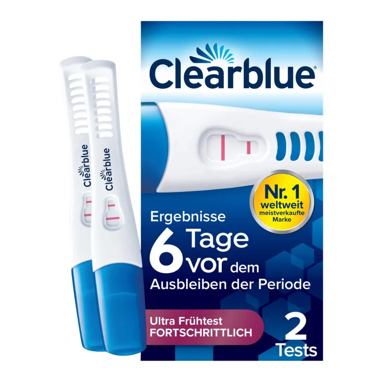 Clearblue Schwangerschaft Ultra Frühtest Fortschrittlich, 2 St