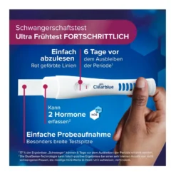 Clearblue Schwangerschaft Ultra Frühtest Fortschrittlich, 2 St