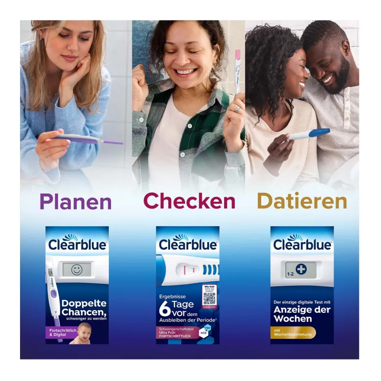 Clearblue Schwangerschaft Ultra Frühtest Fortschrittlich, 2 St
