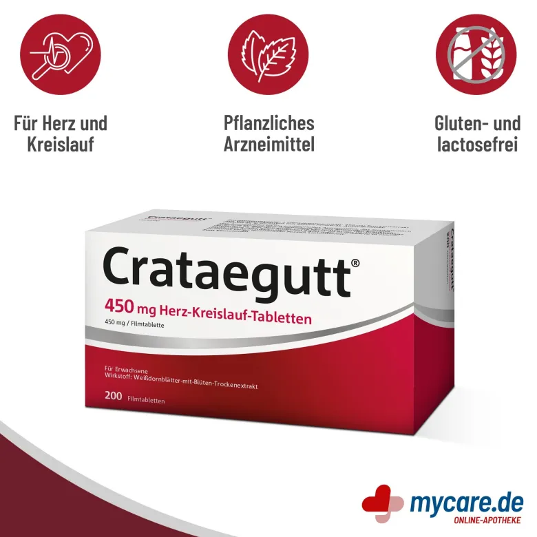 Crataegutt 450 mg Herz-Kreislauf-Tabletten, 200 St