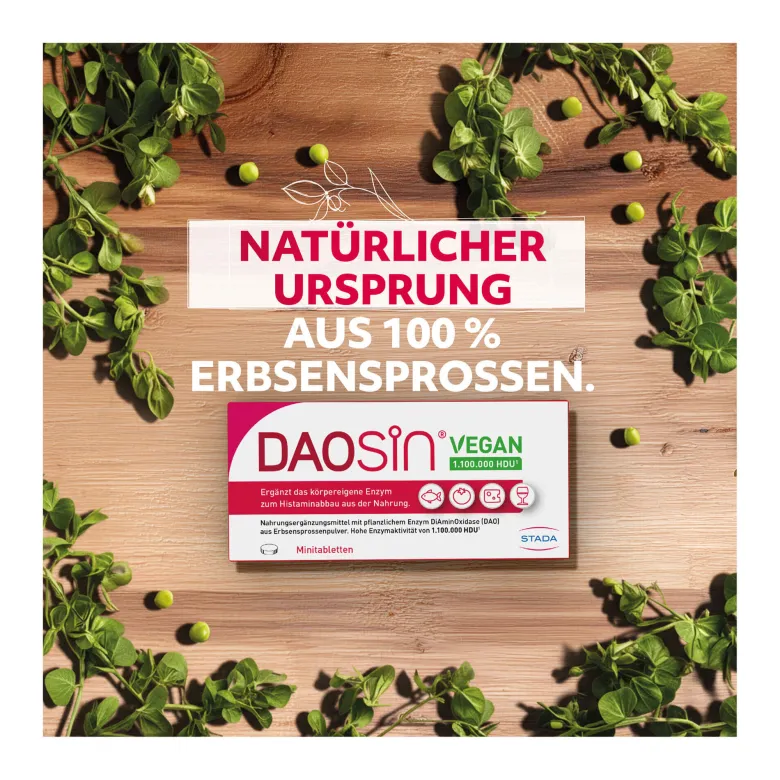 Daosin Vegan Tabletten bei Histaminunverträglichkeit, 10 St