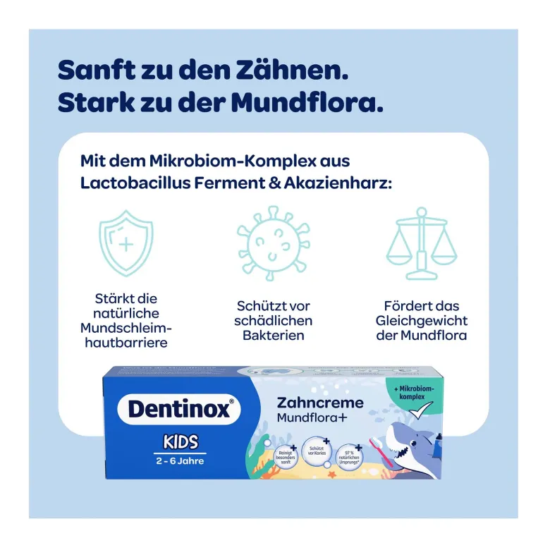 Dentinox Zahncreme Mundflora+ Kids, 75 ml
