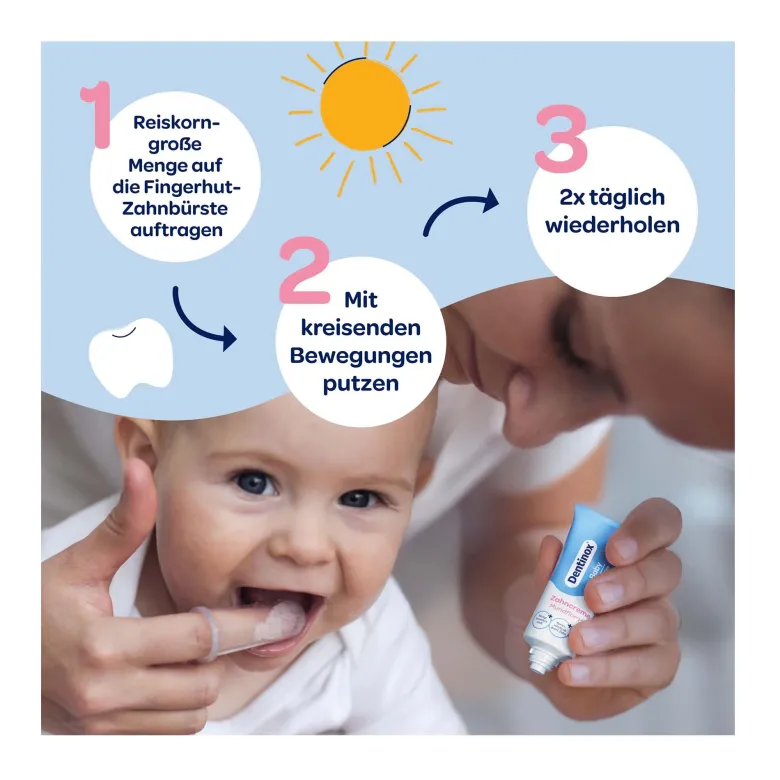 Dentinox Zahncreme Mundflora+ Baby, 30 ml