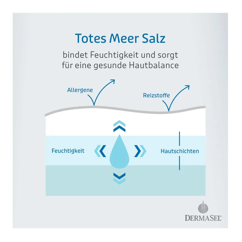 DermaSel Totes Meer Badesalz Pur, 500 g