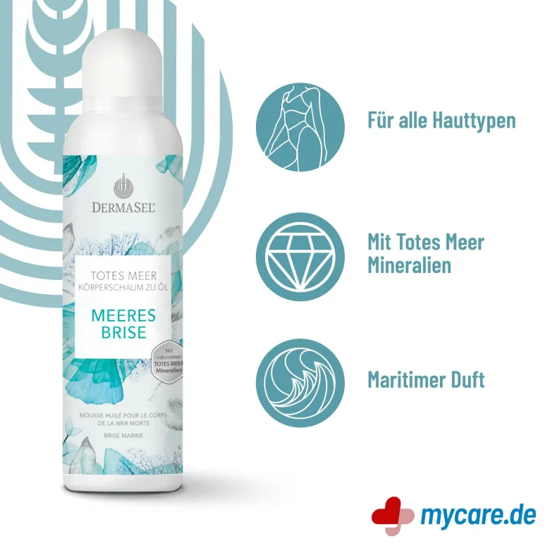 DermaSel Totes Meer Körperschaum zu Öl Meeresbrise, 150 ml