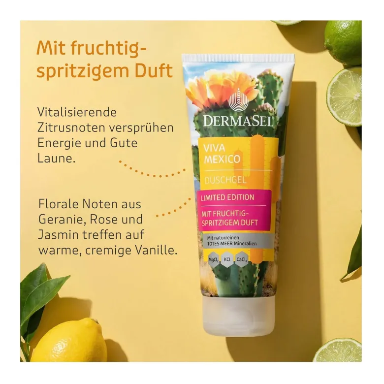 DermaSel Viva Mexico Duschgel Limited Edition, 100 ml