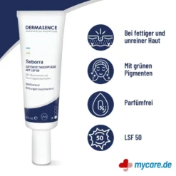 Dermasence Seborra Getönte Tagescreme mit LSF50, 30 ml