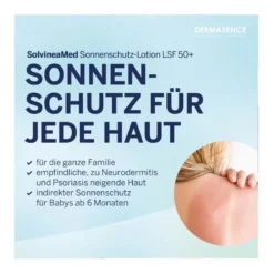 Dermasence SolvineaMed Sonnenschutz-Lotion LSF 50+, 200 ml