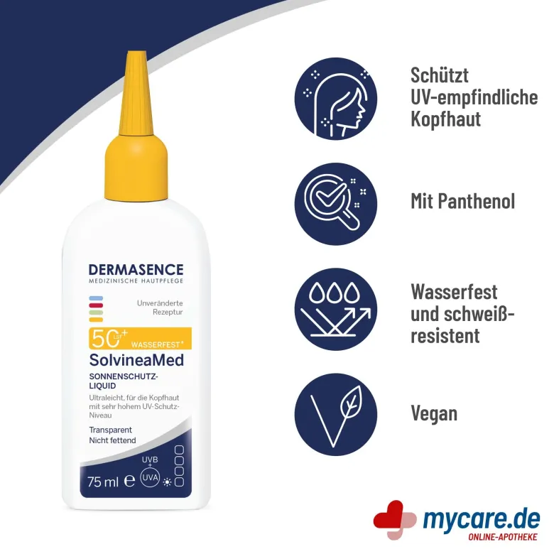 Dermasence SolvineaMed Sonnenschutz-Liquid LSF50+, 75 ml
