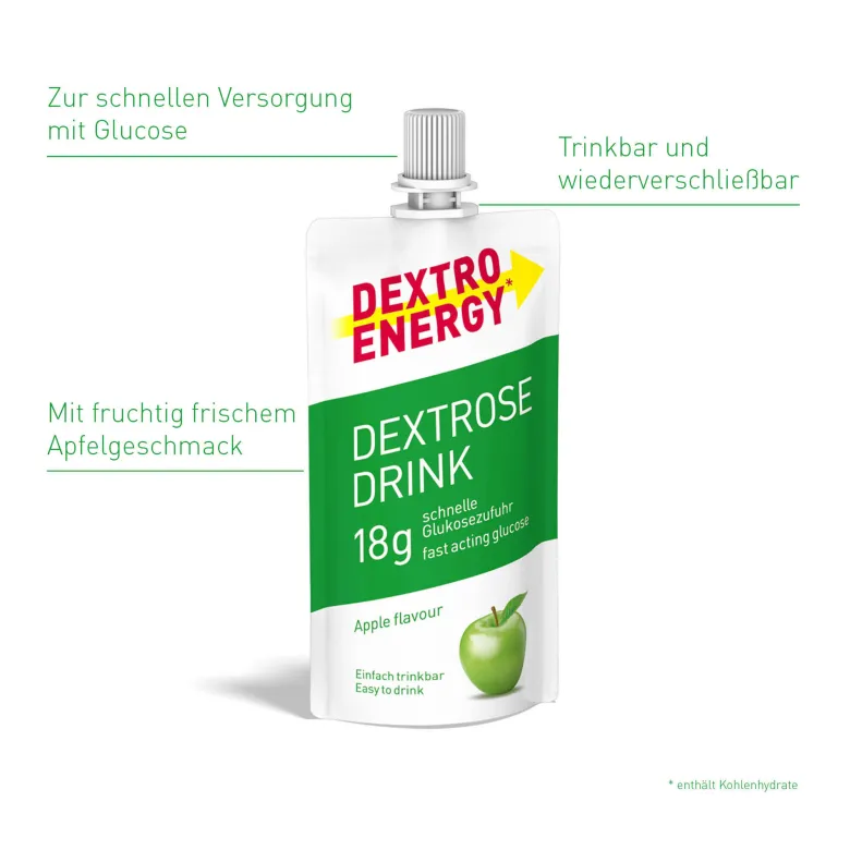 Dextro Energy* Dextrose Drink Apfel, 50 ml
